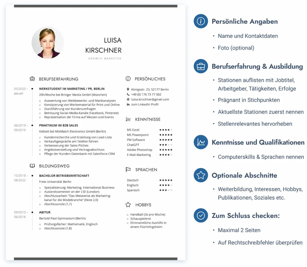 Europass Lebenslauf Vor Und Nachteile Muster